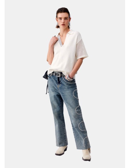 Liu Jo T-Shirt avec détails perforés