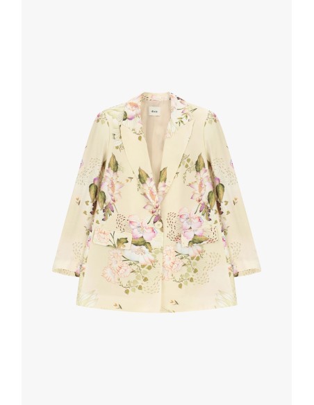Blazer fantaisie floral avec poches avant Dixie
