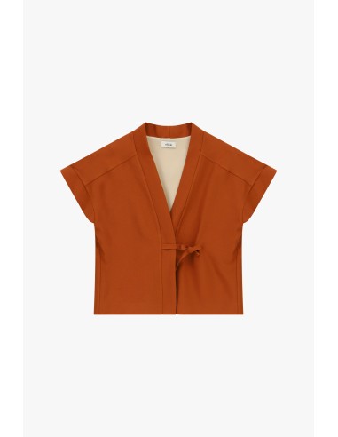 Veste chemise courte avec manches kimono Dixie