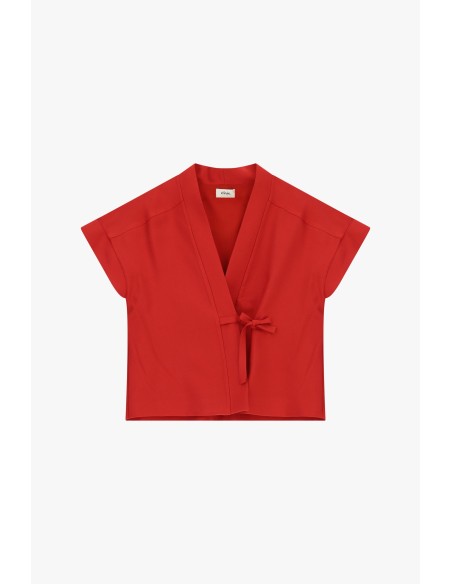 Veste chemise courte avec manches kimono Dixie
