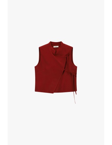 Veste sans manches avec fermeture latérale par ruban Dixie
