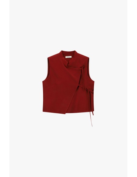 Veste sans manches avec fermeture latérale par ruban Dixie