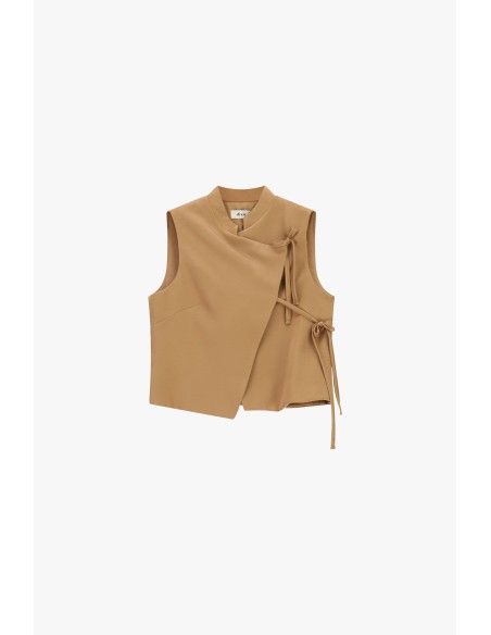 Veste sans manches avec fermeture latérale par ruban Dixie
