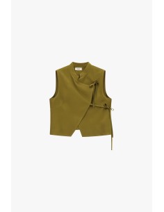 Veste sans manches avec fermeture latérale par ruban Dixie