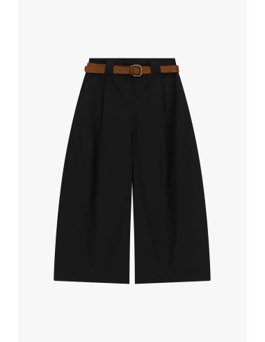 Dixie Palazzo-culottebroek met hoge taille en riem