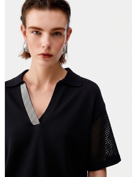 Liu Jo T-Shirt avec détails perforés