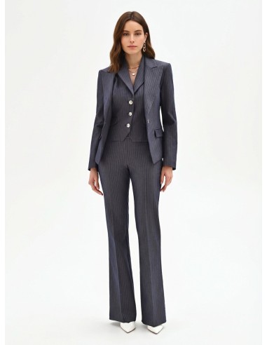 Veste blazer cintrée en tissu technique à rayures Rinascimento