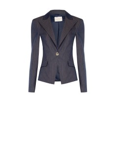 Veste blazer cintrée en tissu technique à rayures Rinascimento 2
