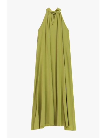 Robe longue avec encolure en dentelle Dixie