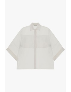 Chemisier oversize transparent à manches trois quarts Dixie 2