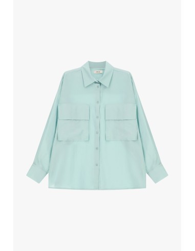 Dixie Over Shirt with Front Patch Pockets (chemise avec poches plaquées sur le devant)