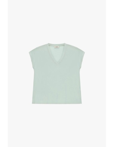 Blouse ample à col en V et manches courtes Dixie