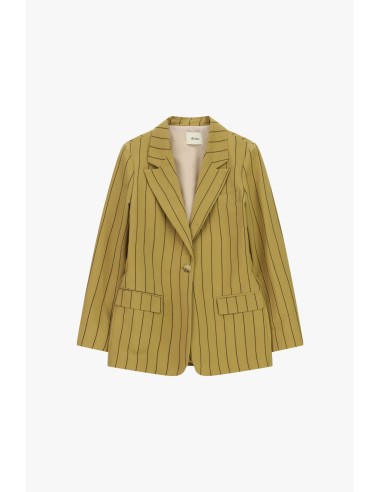 Blazer rayé avec poches et fermeture simple Dixie