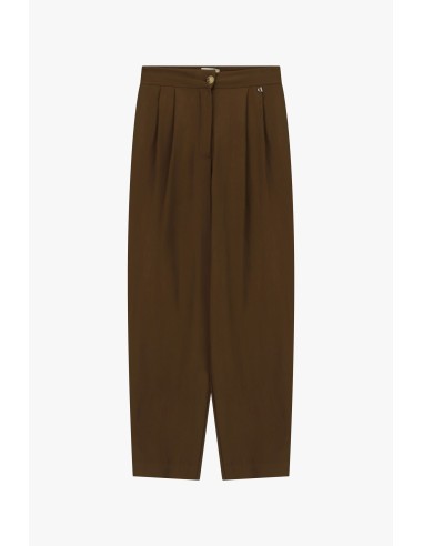 Pantalon palazzo cropped à pinces Dixie