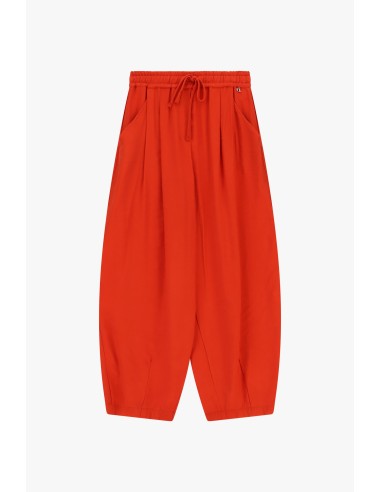 Cropped palazzobroek met elastische tailleband en trekkoord van Dixie