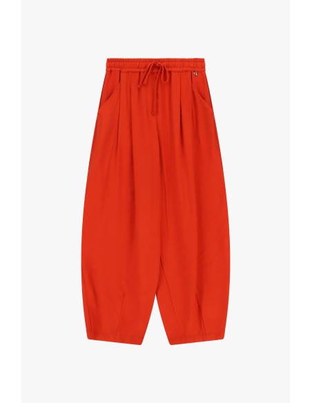Cropped palazzobroek met elastische tailleband en trekkoord van Dixie