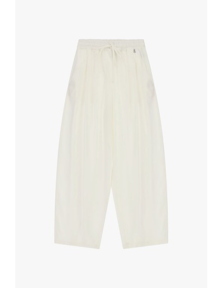 Pantalon palazzo court avec élastique et cordon de serrage Dixie