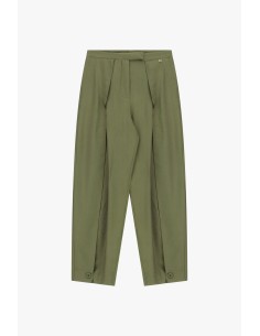 Pantalon palazzo à pinces et boutons au bas Dixie 2