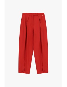 Pantalon palazzo à pinces et boutons au bas Dixie