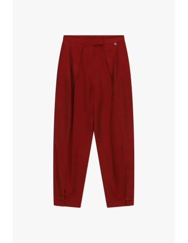 Pantalon palazzo à pinces avec fermeture à boutons Dixie