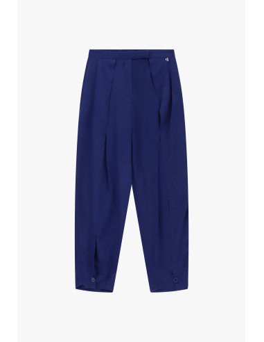 Pantalon palazzo à pinces avec fermeture à boutons Dixie