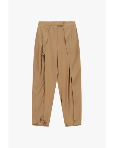 Pantalon palazzo à pinces avec fermeture à boutons Dixie