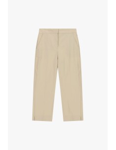 Dixie cropped broek met rechte pijpen en zakken