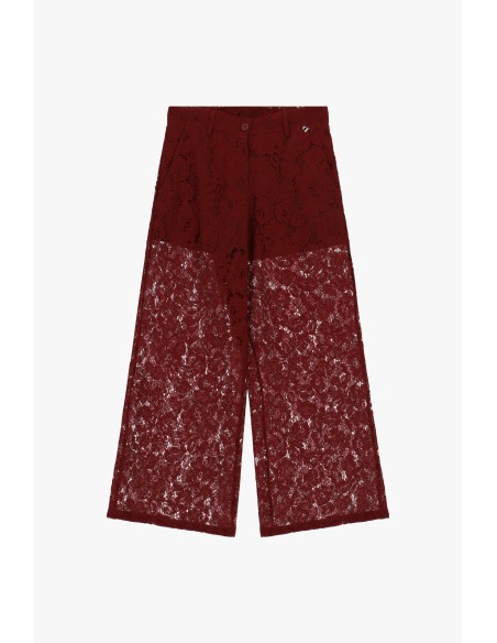 Pantalon Palace avec broderie en dentelle et jambe large Dixie