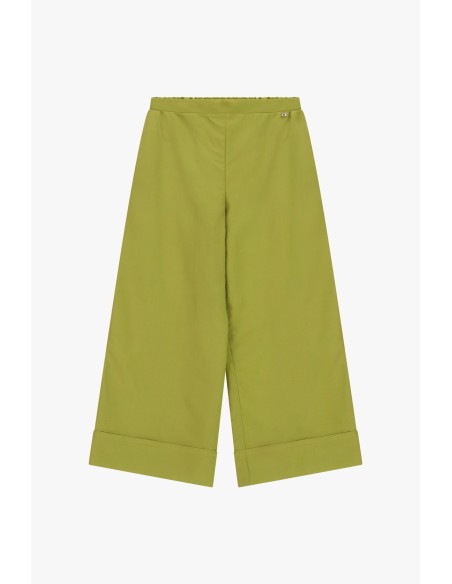 Dixie cropped palazzobroek met extra brede omslagસ્માત