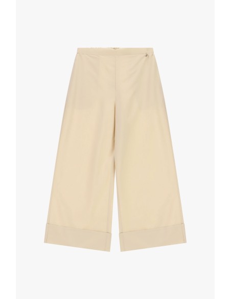 Dixie Cropped Palace Trousers With Maxi Lapels