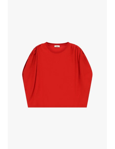 T-shirt à manches longues avec épaules froncées Dixie