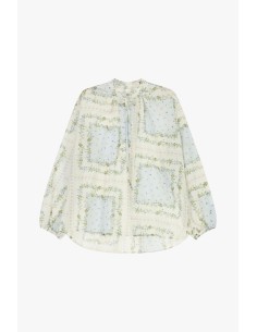 Wijde blouse met bloemenprint en strik van Dixie 2