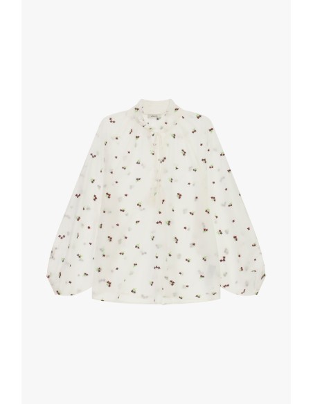 Blouse ample à imprimé floral et à manches longues Dixie