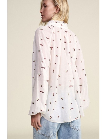 Blouse ample à imprimé floral et à manches longues Dixie