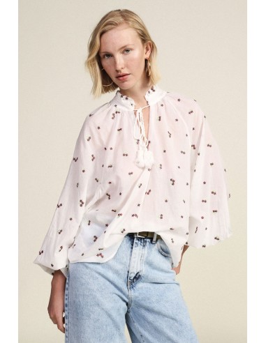 Blouse ample à imprimé floral et à manches longues Dixie