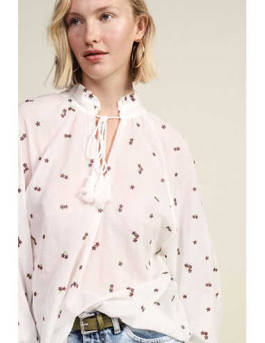Blouse ample à imprimé floral et à manches longues Dixie