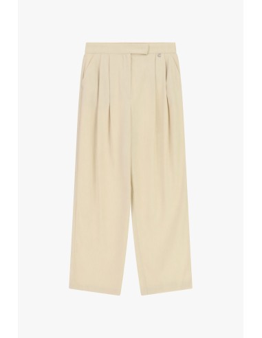Pantalon palazzo taille haute avec pinces frontales Dixie
