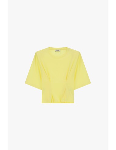 T-shirt met wijde mouwen en plooien aan de voorkant Dixie