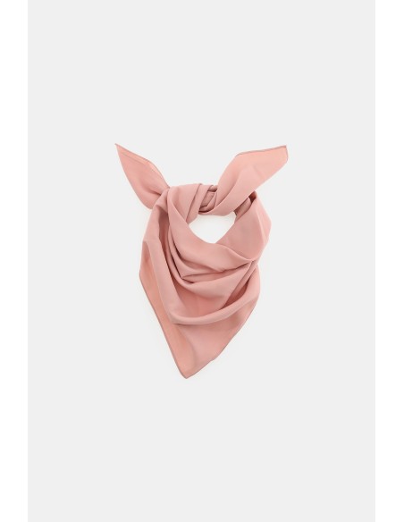 Foulard carré uni avec bord simple Veuillez plaire