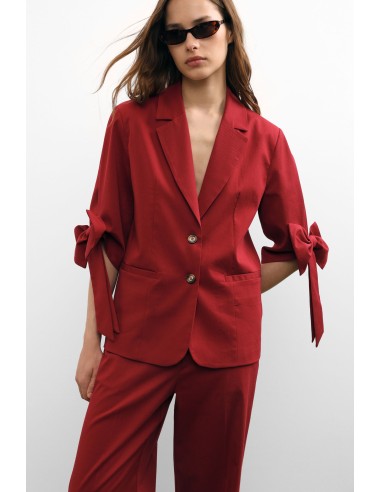 Blazer met mouwen met strikdetail en sluiting met twee knopen, alstublieft