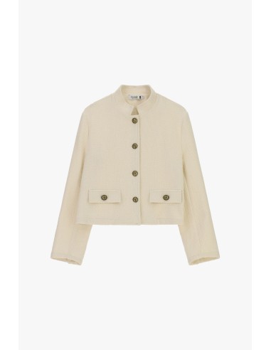 Veste-chemise courte avec boutons et poches Please