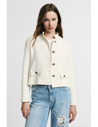 Veste-chemise courte avec boutons et poches Please