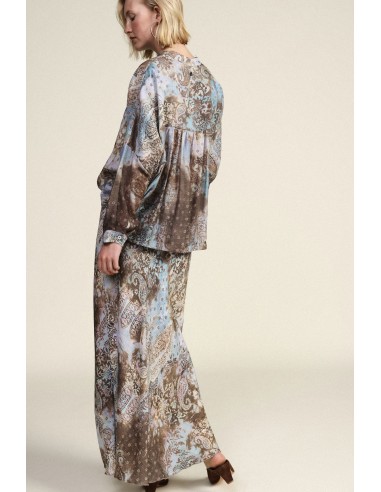 Jupe longue imprimée cachemire avec motif floral Dixie