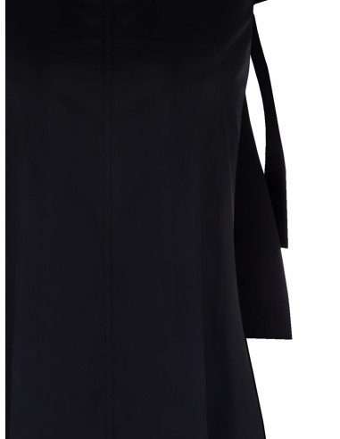 Midi Wide A-line Cotton A-line Dress With Bow At Back Rinascimento