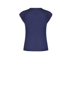Ruimvallende en soepelvallende viscoseblouse met V-hals van Rinascimento 2
