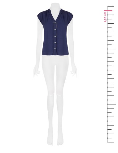 Rinascimento - Chemise ample en viscose à col en V