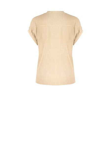 Rinascimento - Chemise ample en viscose à manches courtes et col en V