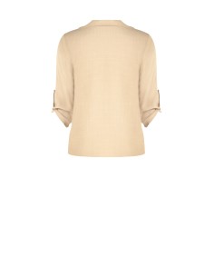 Chemise en viscose fluide avec col en V et poches Rinascimento 2