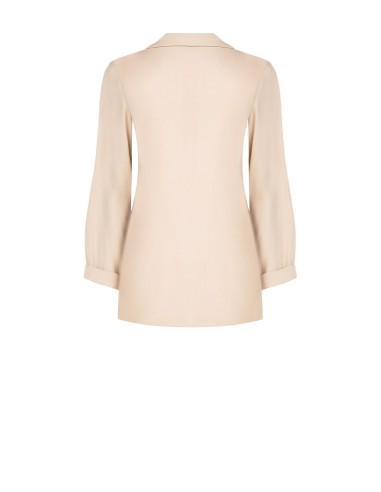 Veste blazer en viscose mélangée avec épingle sans bretelles en corail Rinascimento