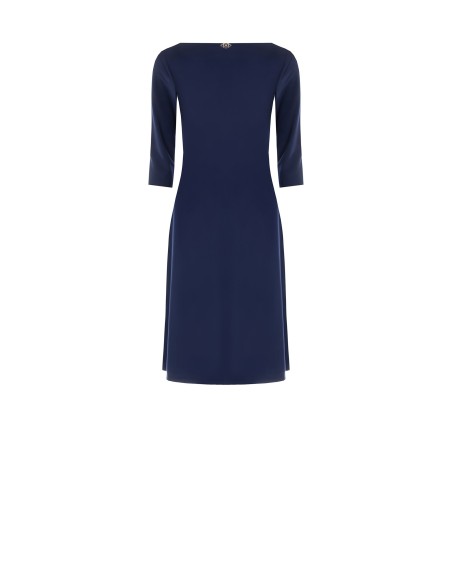 Rinascimento - Robe évasée avec broderie légère au point de Milan